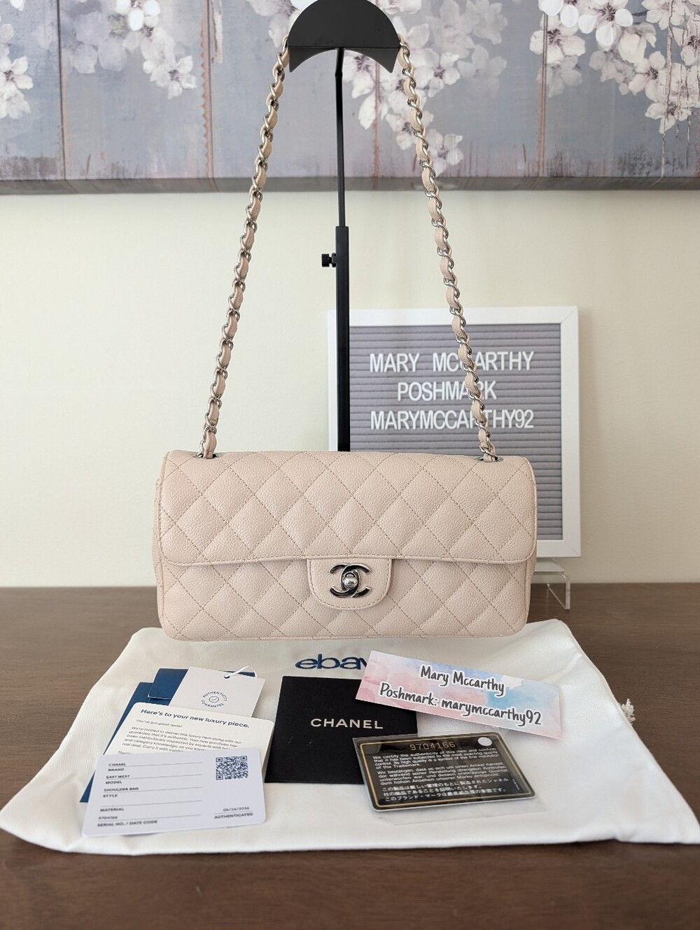 Chanel East West Flap Bag